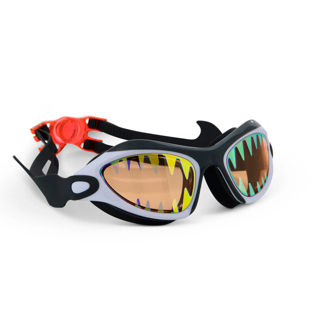 Great Bite White Megamouth Kid's Swim Goggles - Bling2o