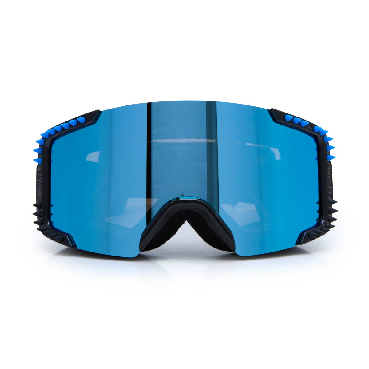 Blue Lustrous Frost Kid's Ski Goggles - Bling2o