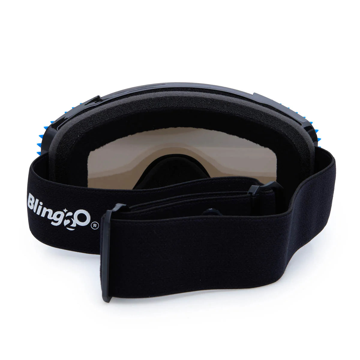 Blue Lustrous Frost Kid's Ski Goggles - Bling2o