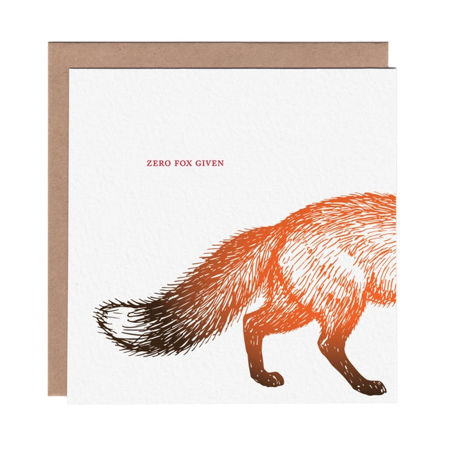 Zero Fox Given Friendship Card - Ampersand M Studio