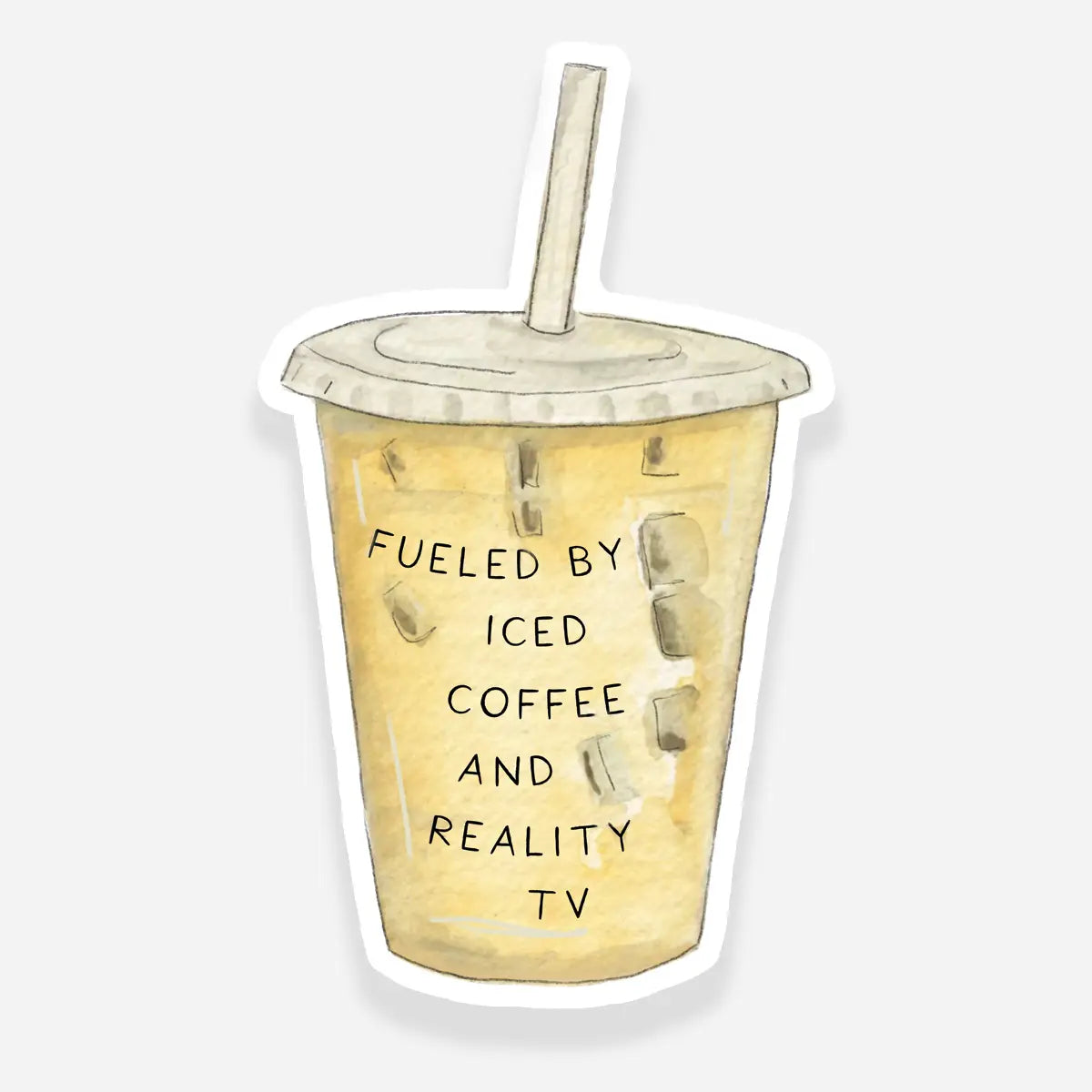 Iced Coffee + Reality TV Sticker - Emmy + Olly