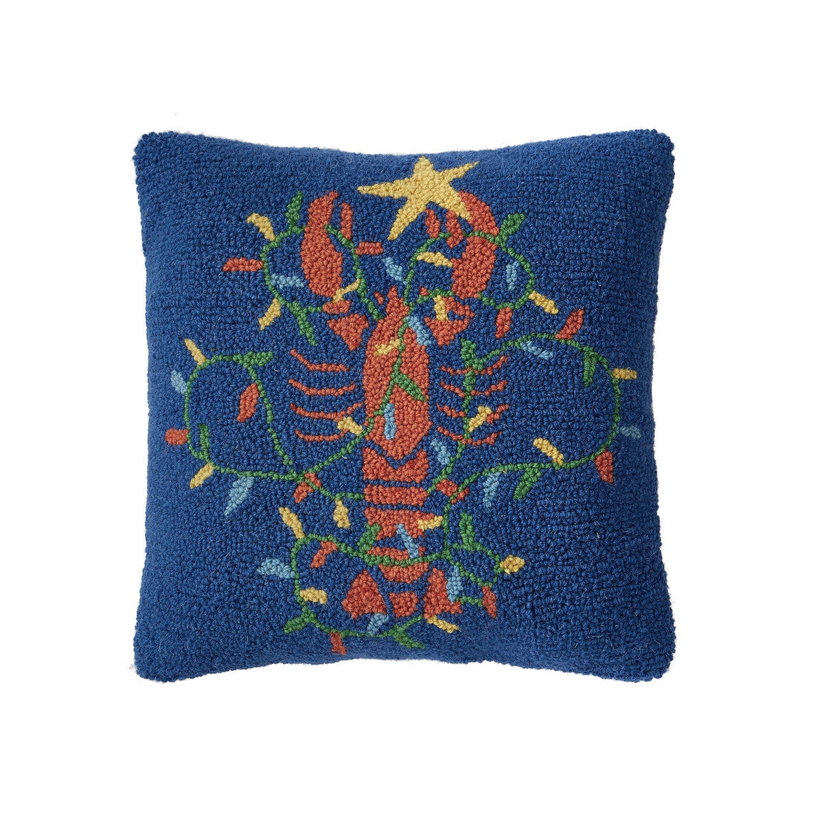 Lobster Holiday Lights Hook Pillow - Peking Handicraft