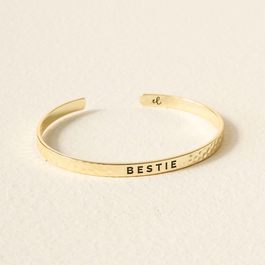 Bestie Little Reminder Gold Bracelet - The Darling Effect