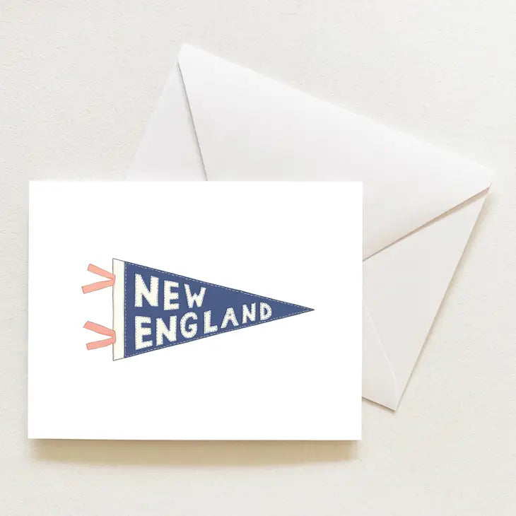 New England Pennant Notecard Set - Sara Fitz