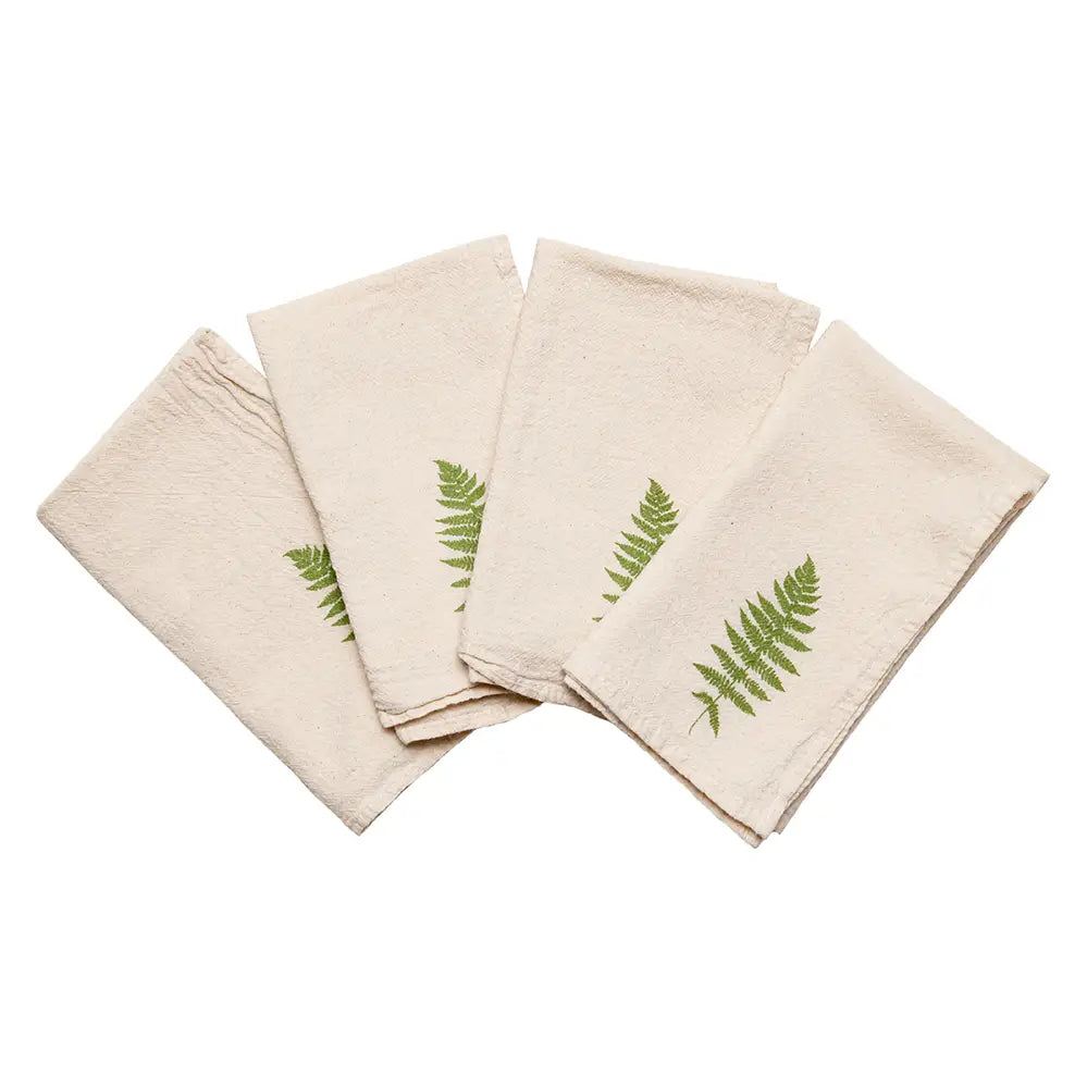 Fern 100% Cotton Cloth Napkins (Set of 4) - Cinder + Salt