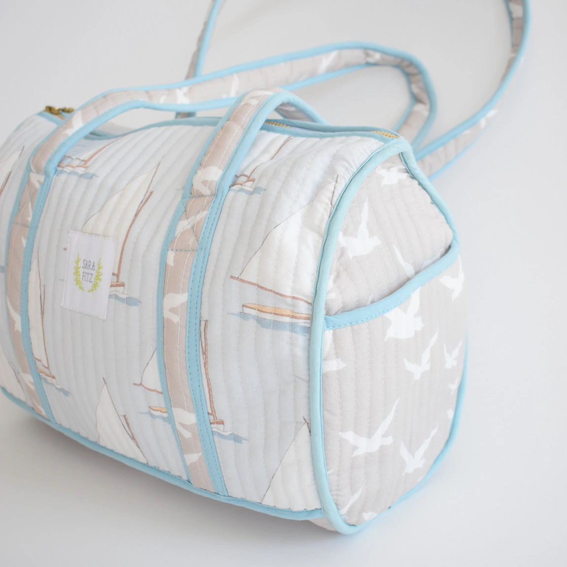 Sailboat Cotton Purse - Sara Fitz