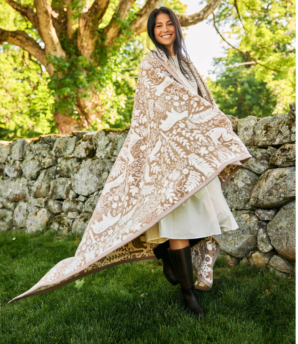 Whimsical Woods Sepia Blanket - ChappyWrap