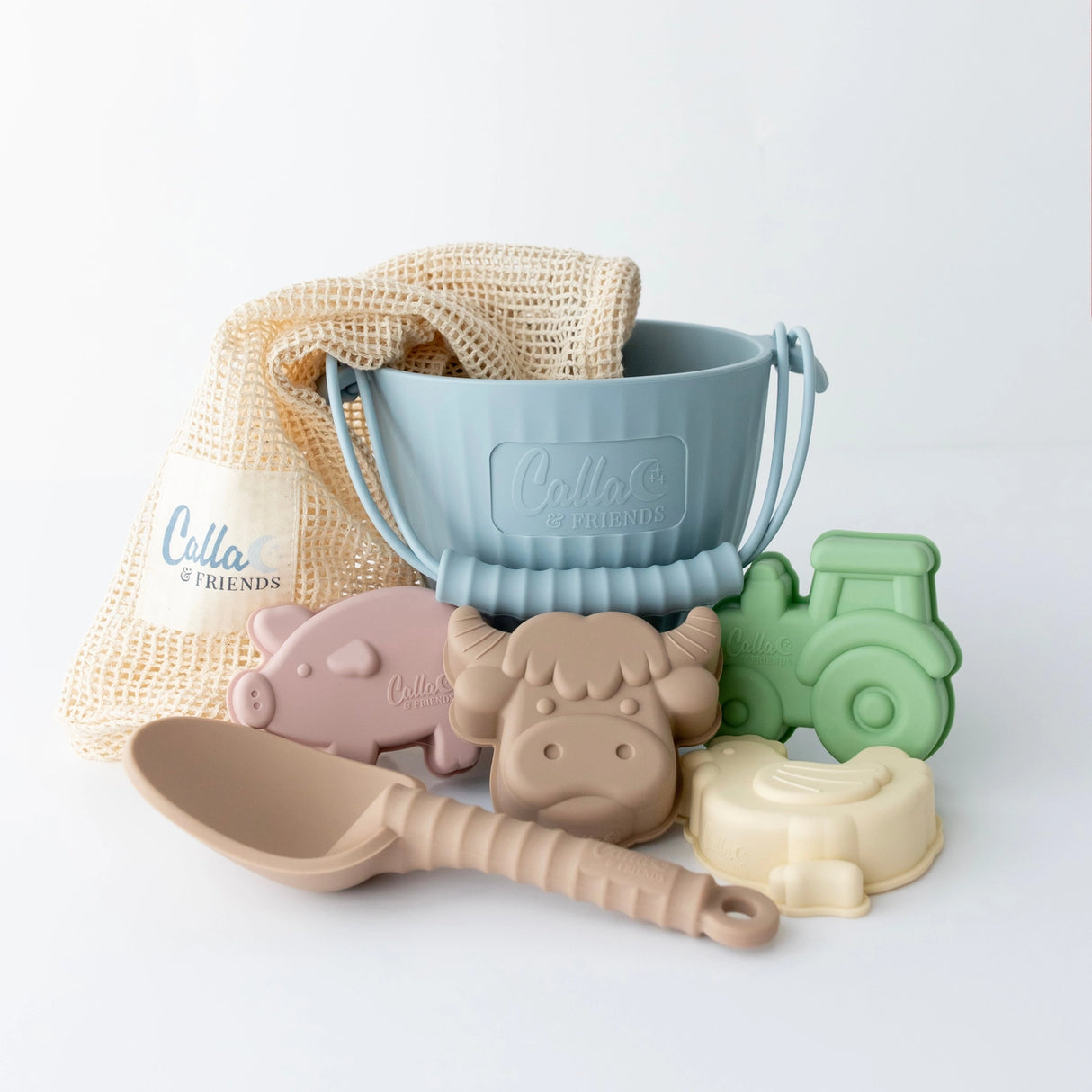 Hazel’s Farm Silicone Beach Toy Set - Calla & Friends