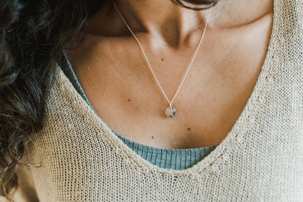 Be the Light Silver Necklace - Becoming Jewelry - The Woods Maine