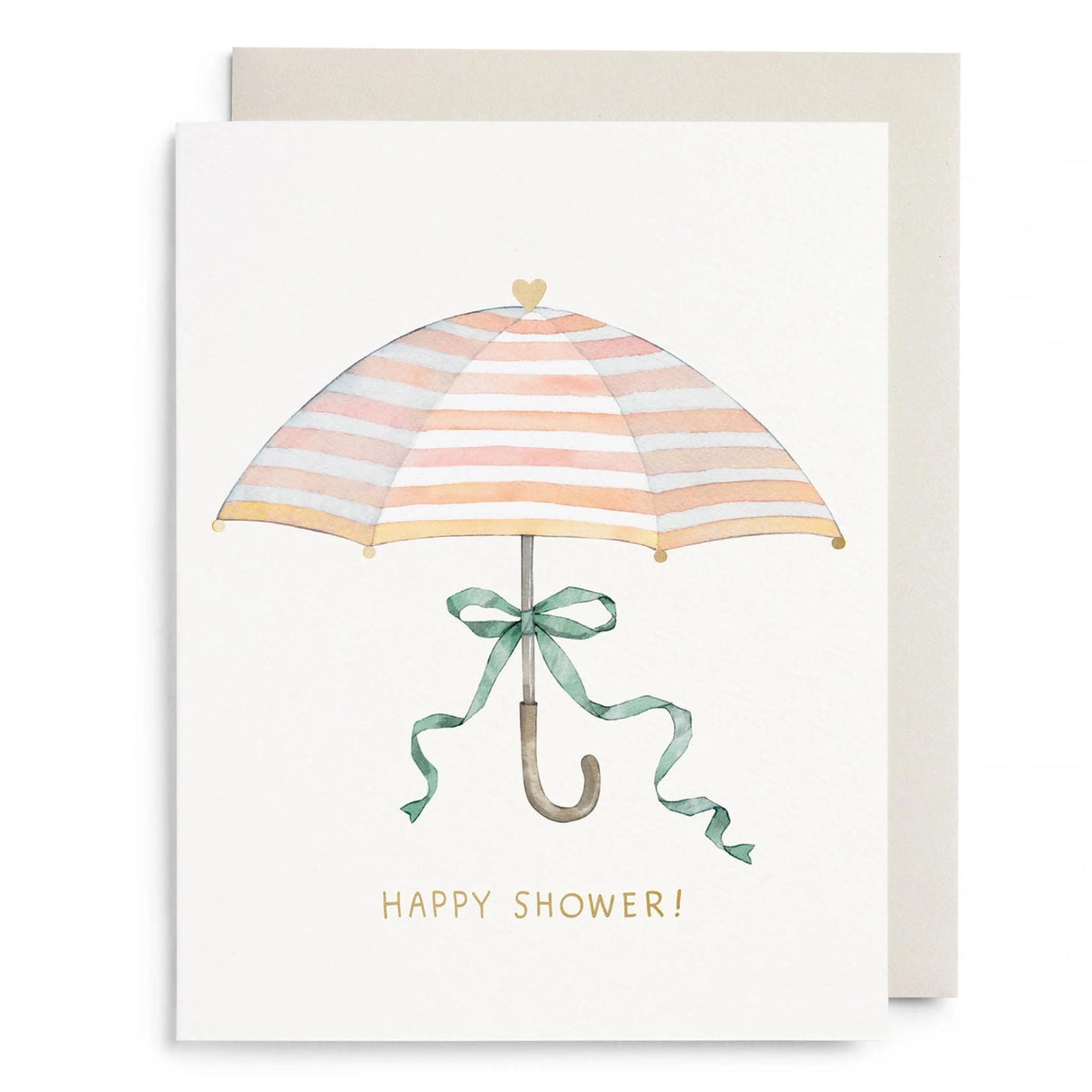 Umbrella Shower Greeting Card - E. Frances Paper