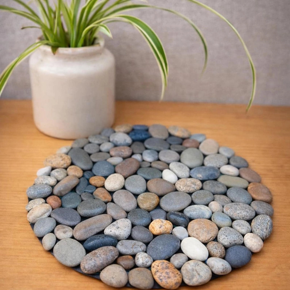 Handmade River Stone Trivet - Gaia's Ground | MADE IN MAINE