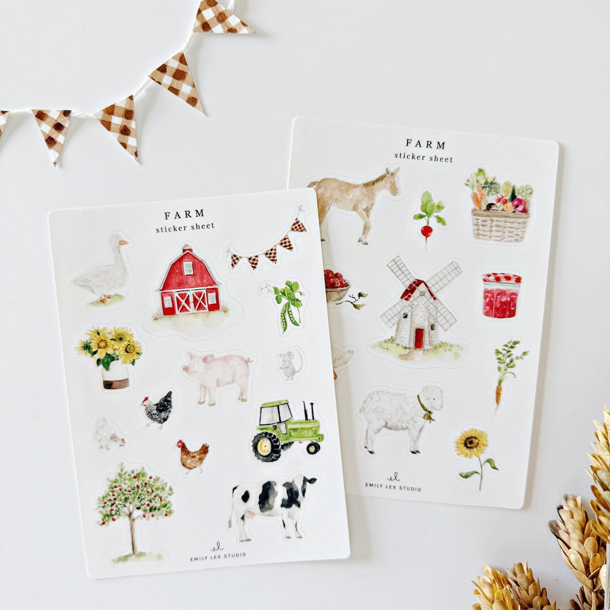 Farm Sticker Sheet - emily lex studio