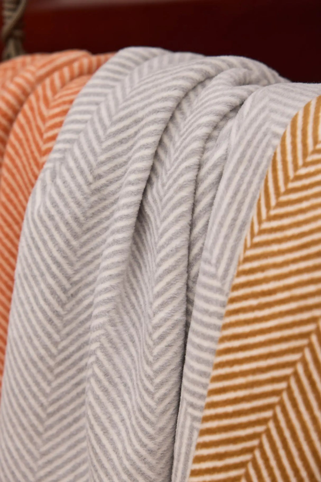 Harborview Herringbone Light Grey Original Blanket - Chappy Wrap