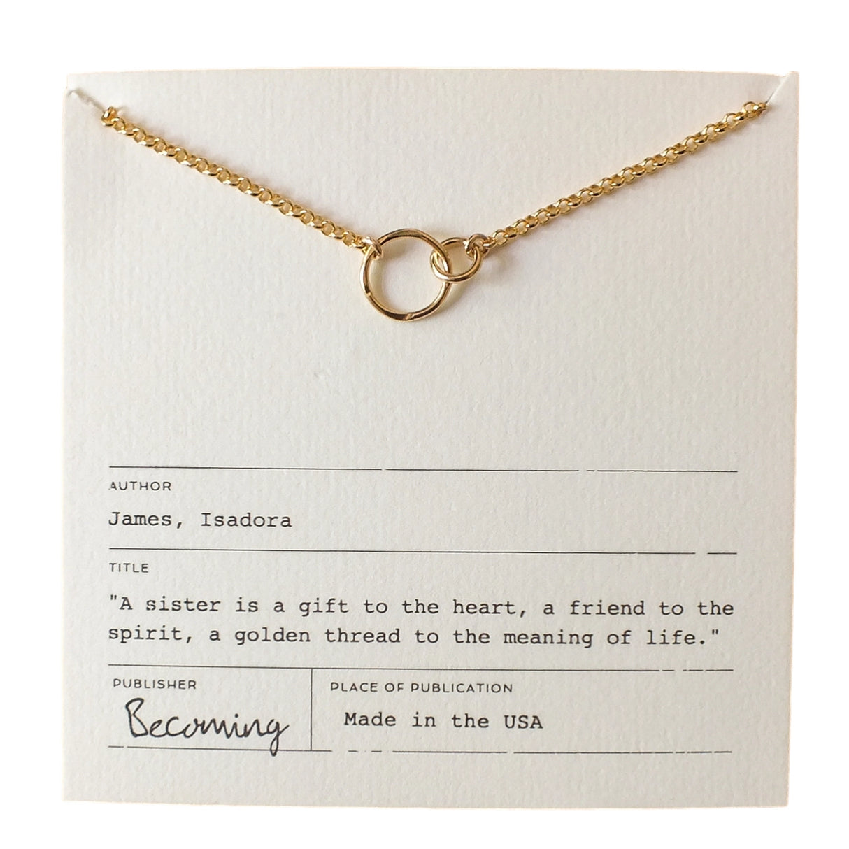 Sisters Gold Bracelet - Becoming Jewelry