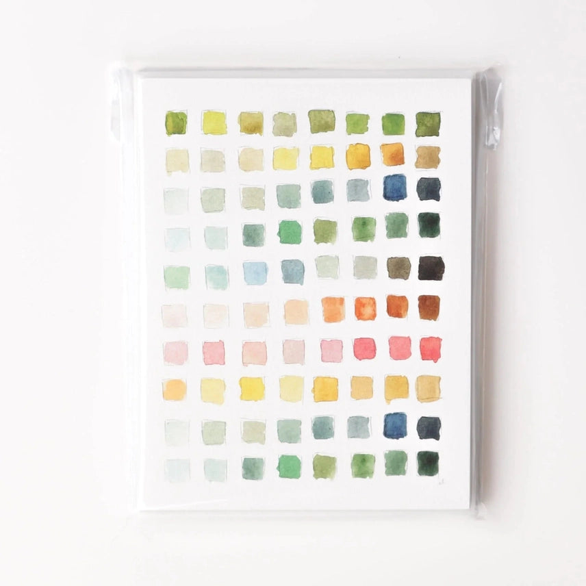 Paint Swatch Notecard Set of 8 - emily lex studio