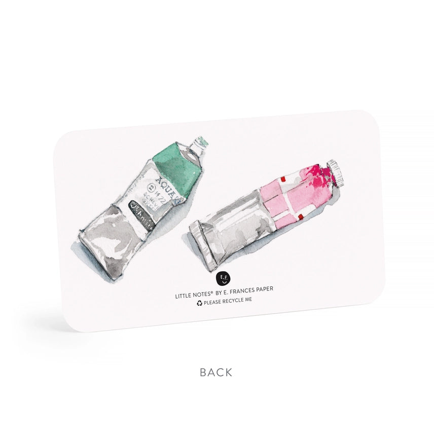Watercolor Paints Card Set of 55 Little Notes® - E. Frances Little Notes
