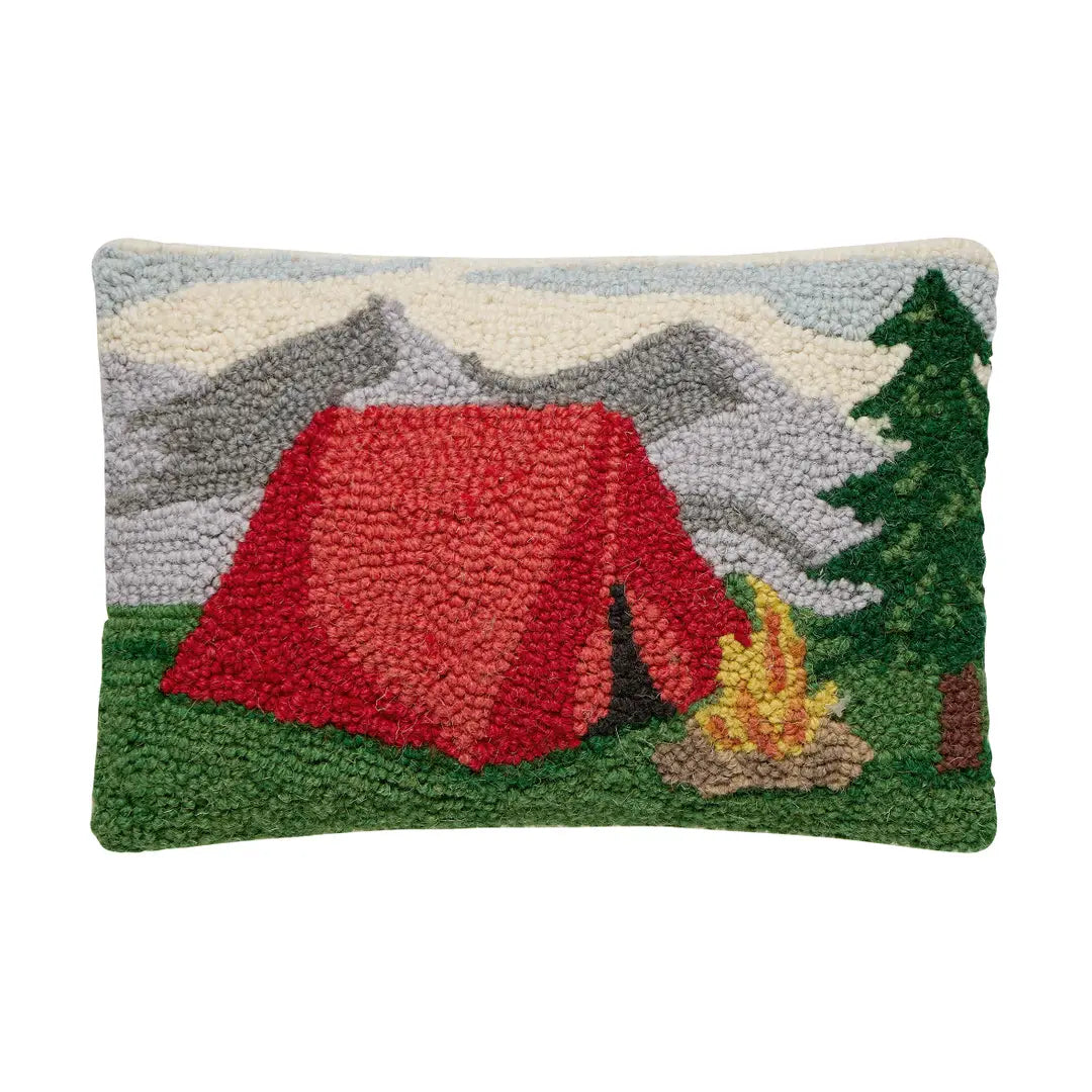 Camping in the Mountains Hook Pillow - Peking Handicraft