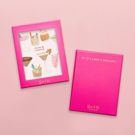 Holiday Cocktails Greeting Card Set - Gert & Co
