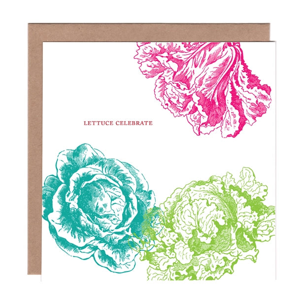 Lettuce Celebrate Greeting Card - Ampersand M Studio
