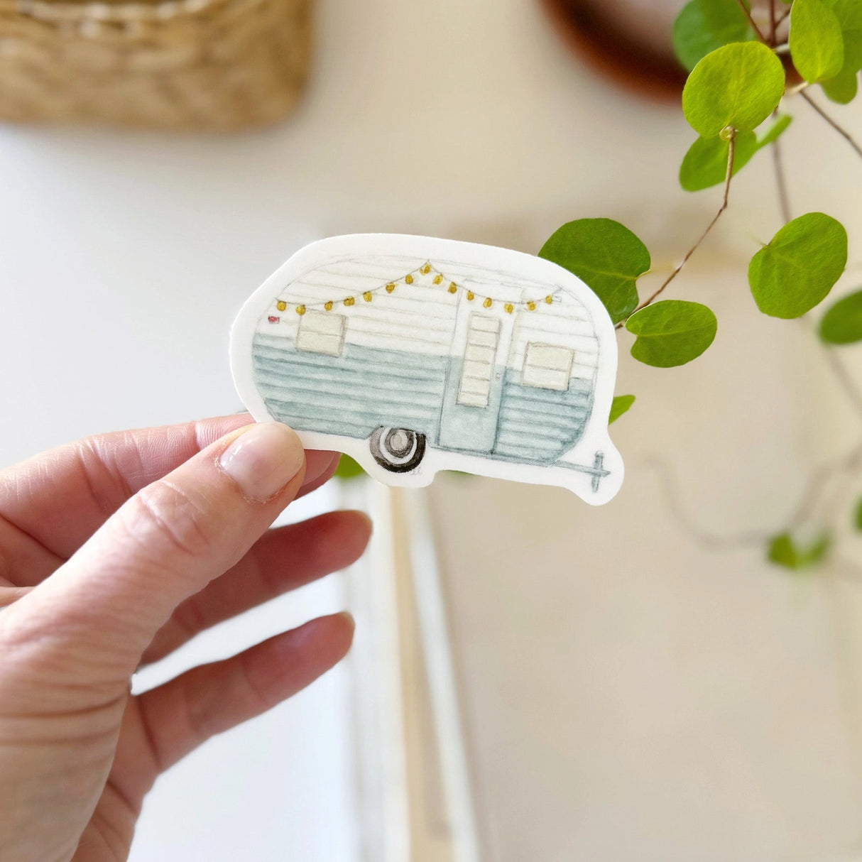 Watercolor Camper Sticker - emily lex studio