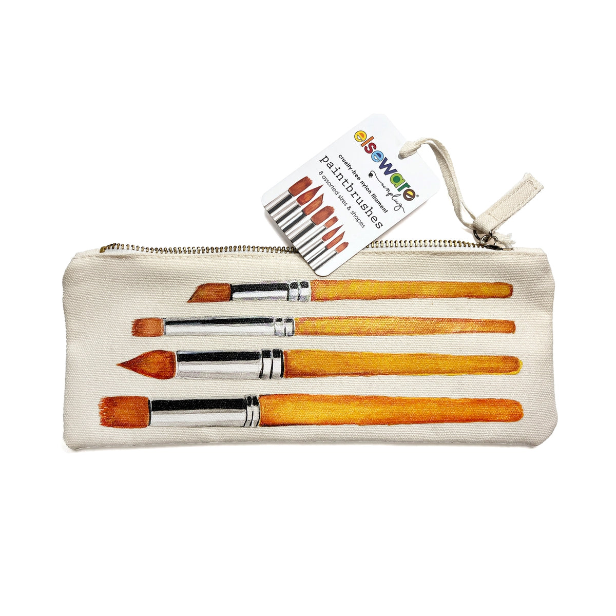Paint Brush Set and Canvas Bag - elsewhere unplug