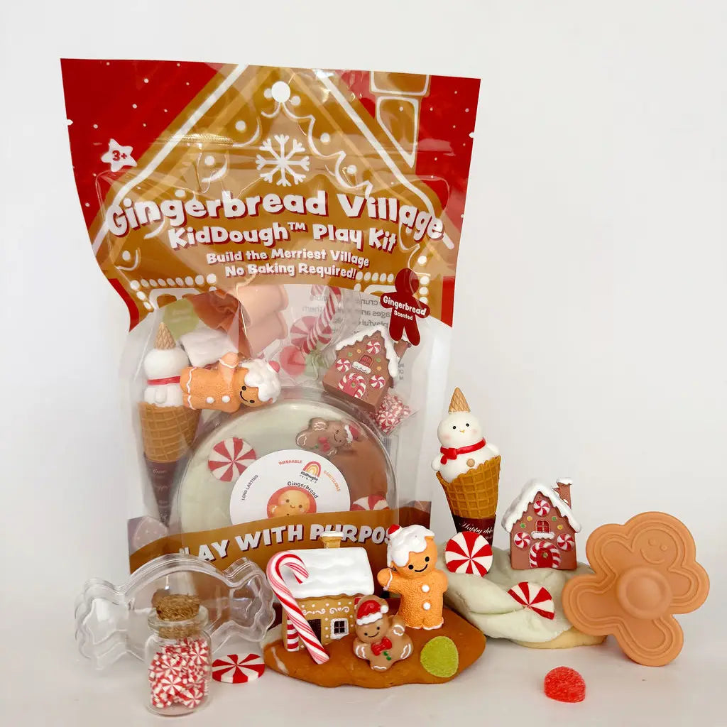Gingerbread Village Kiddough Play Kit - Earth Grown KidDoughs