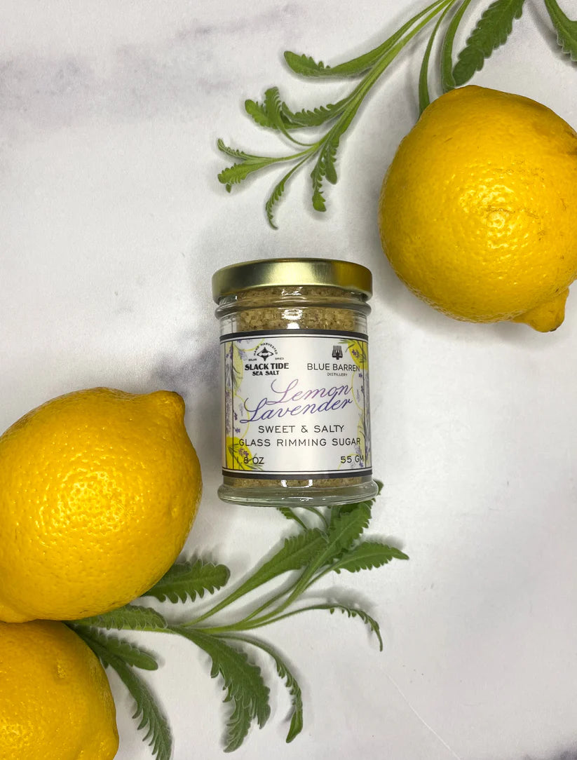 Lemon Lavender Rimming Sugar Sweet and Salty - Slack Tide Maine