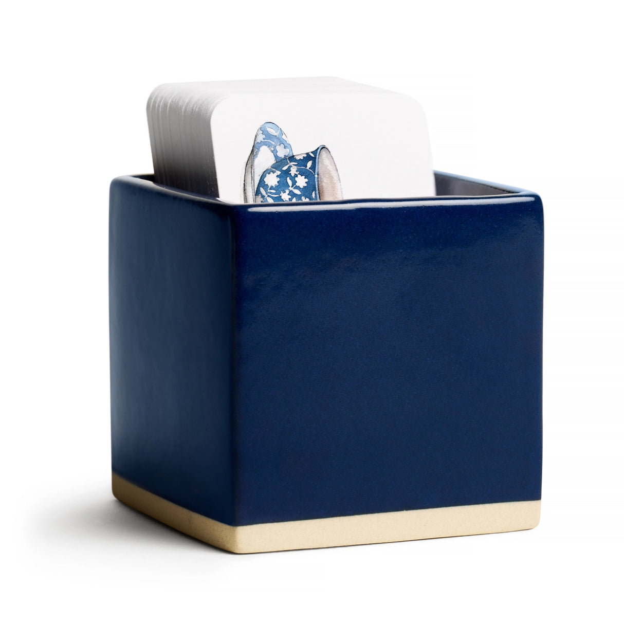 Little Notes® Navy Ceramic Holder - E. Frances Paper