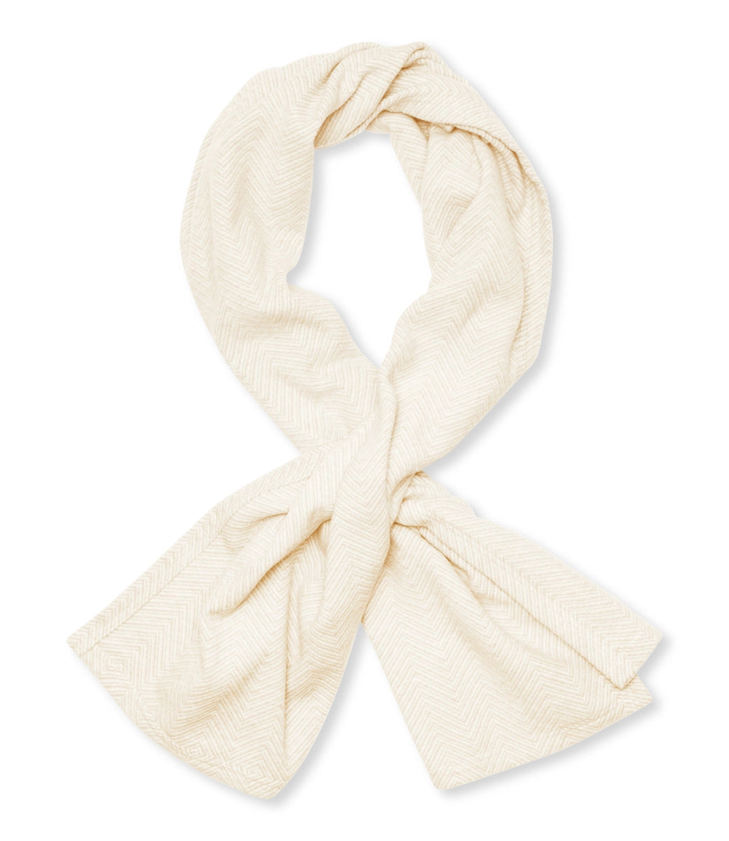 Shell Cream Herringbone Shawl - Chappy Wrap