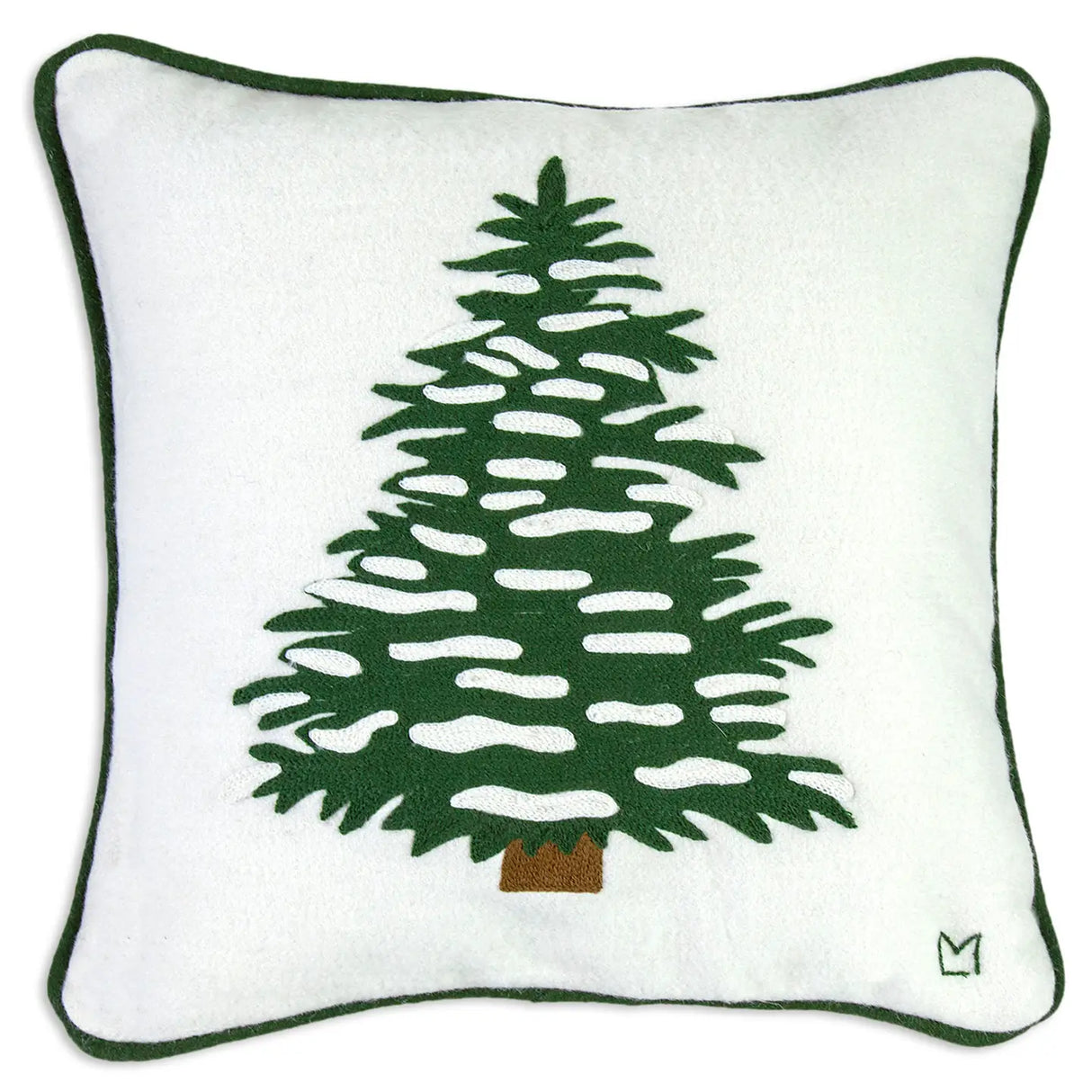 Snowy Evergreen Boughs 18 x 18 Pillow - Chandler 4 Corners