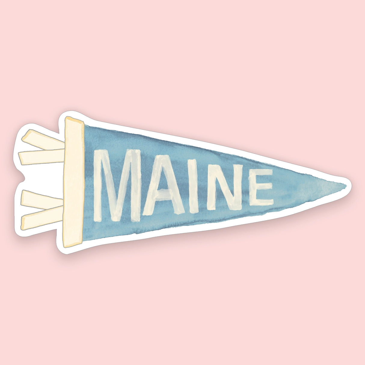 Maine Pennant Sticker - Gert & Co