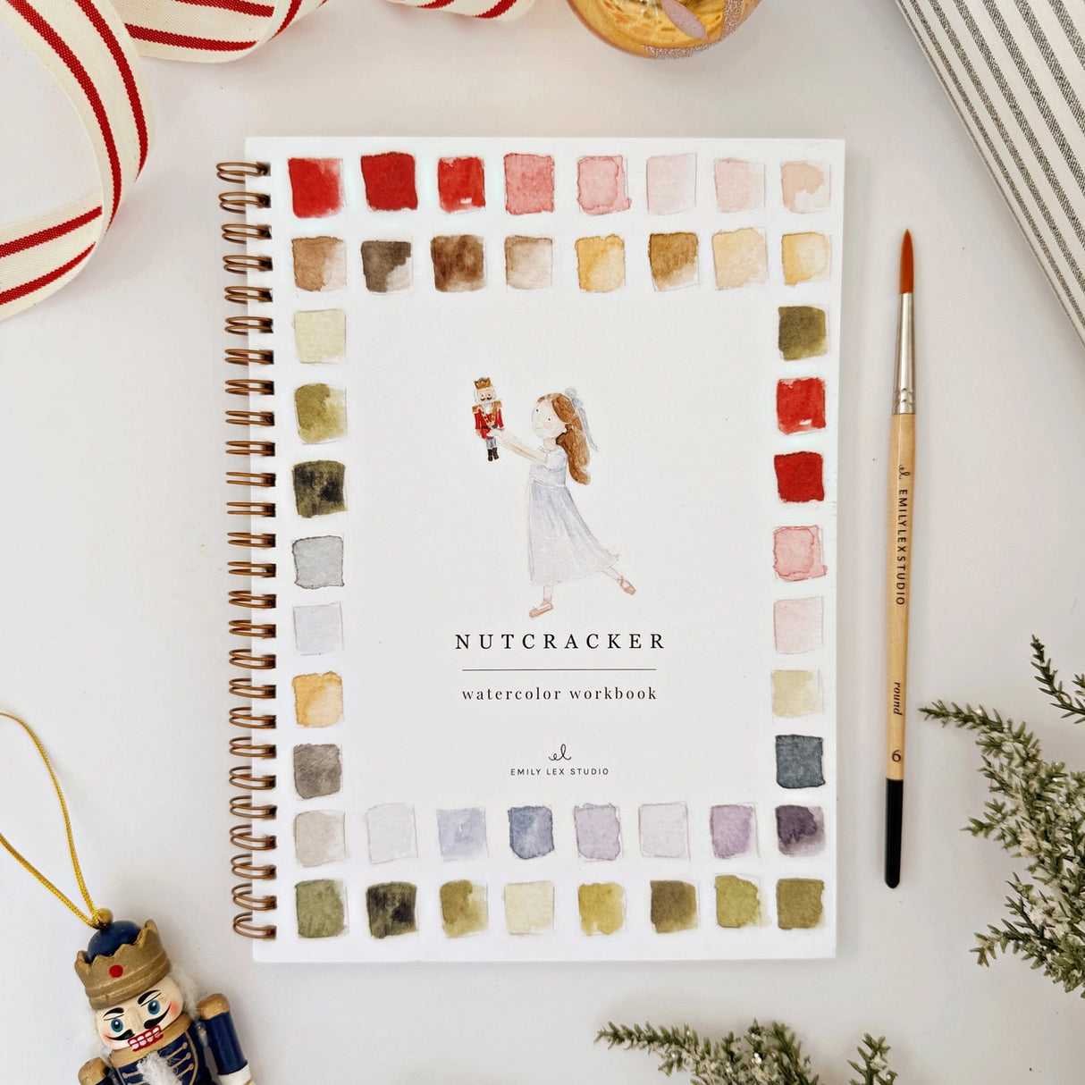 Nutcracker Watercolor Workbook - emily lex studio