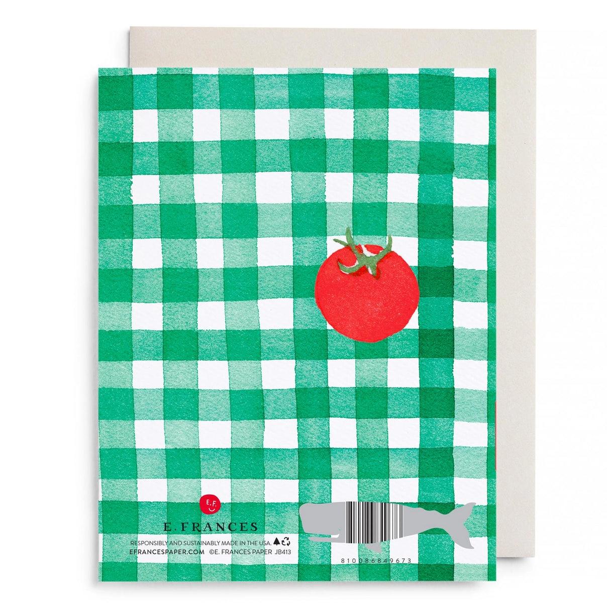 Tomato Picnic Love and Friendship Greeting Card - E. Frances Paper