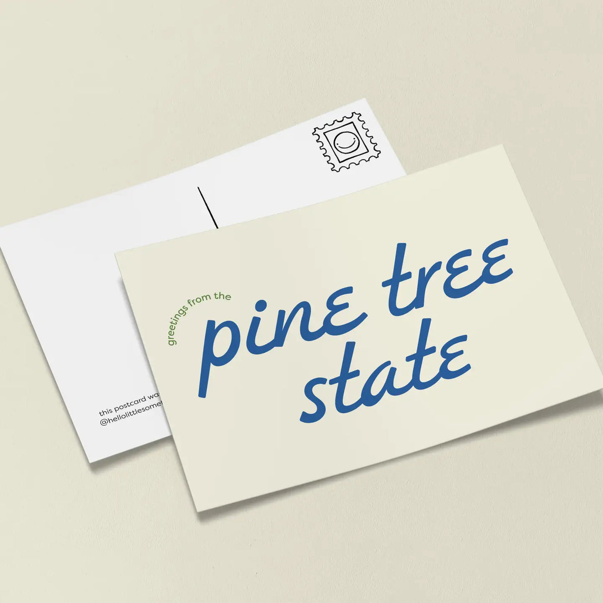 Greetings from the Pine Tree State Postcard - Little Something Co.