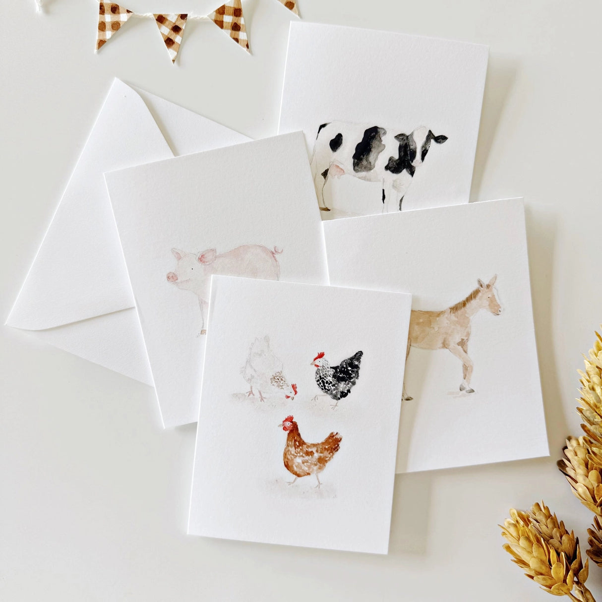 Farm Animals Notecard Set - emily lex studio
