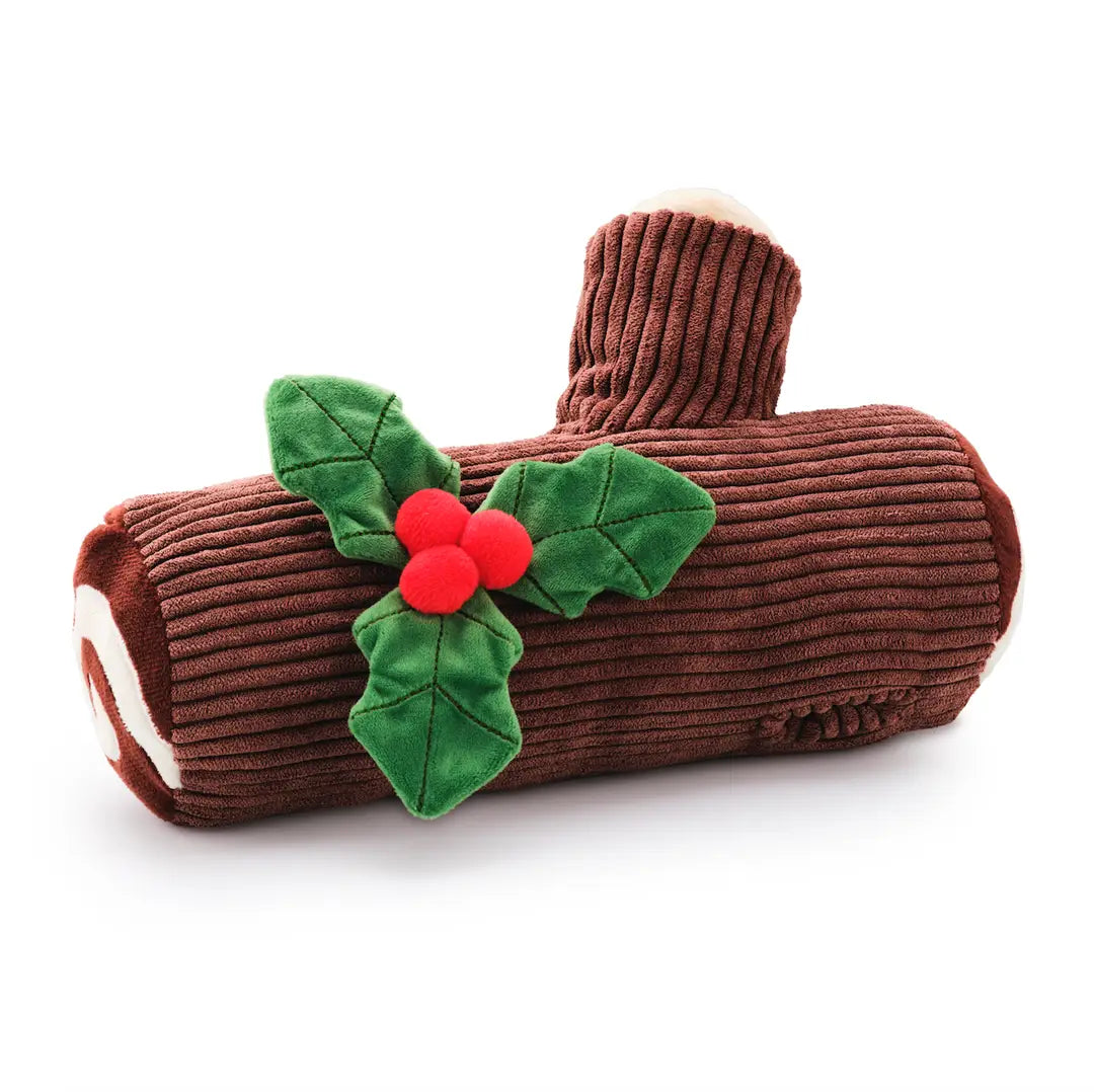 Yule Log Interactive Snuffle Holiday Dog Toy - The Foggy Dog
