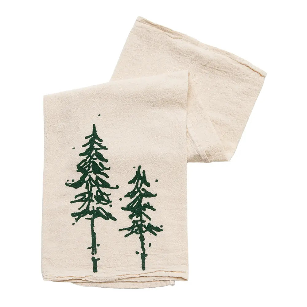 Maine Pine Trees 100% Cotton Tea Towel - Cinder + Salt