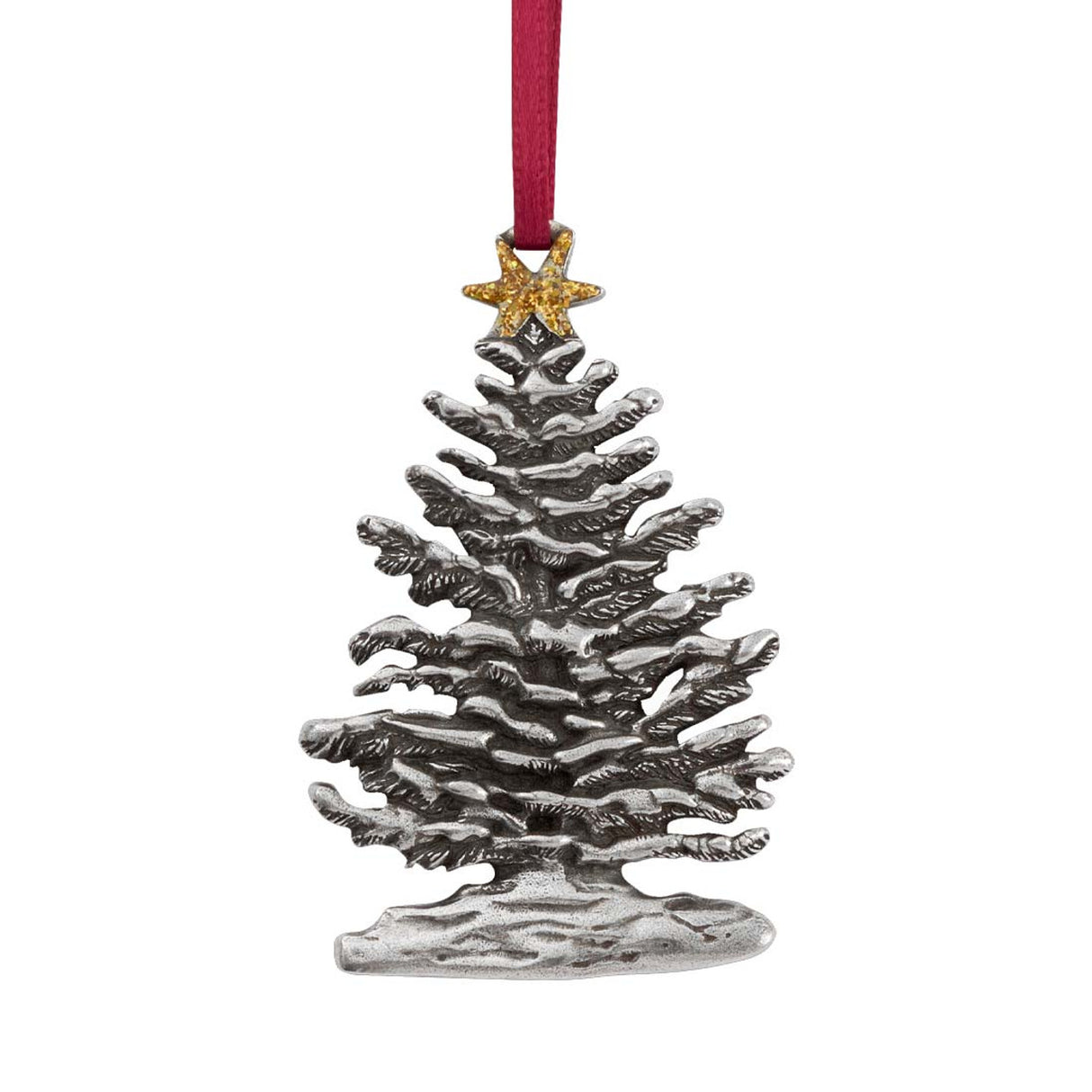 Snowy Tree Ornament - Danforth Pewter