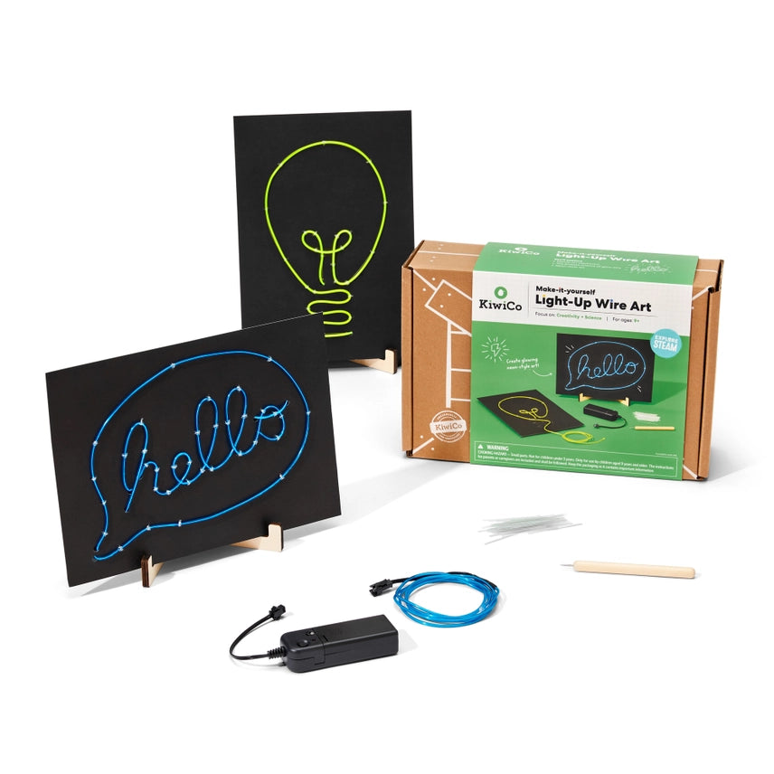 DIY Wire Art Neon Sign Craft Kit For Kids - KiwiCo