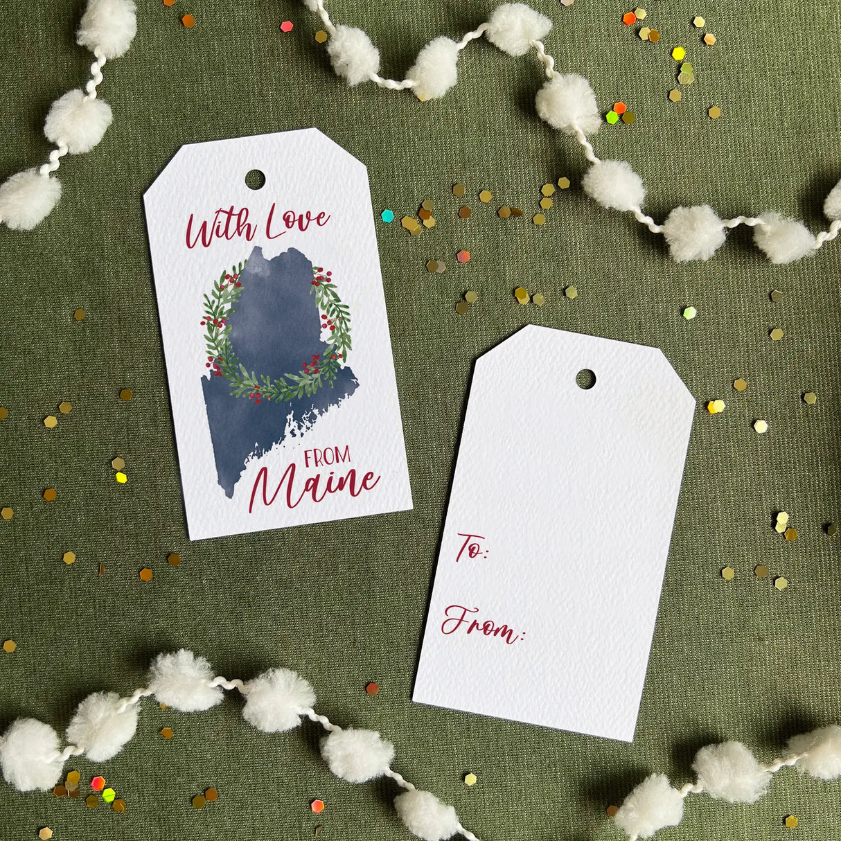 With Love from Maine Holiday Gift Tags - Gert & Co
