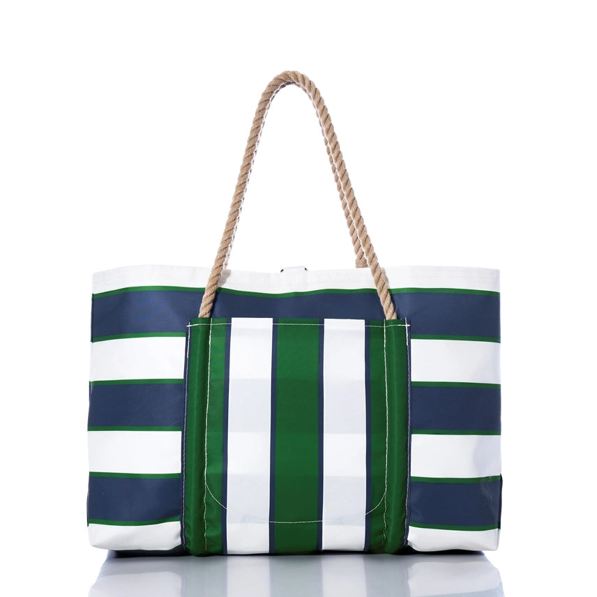 Preppy Stripe Pier Tote - Sea Bags Maine