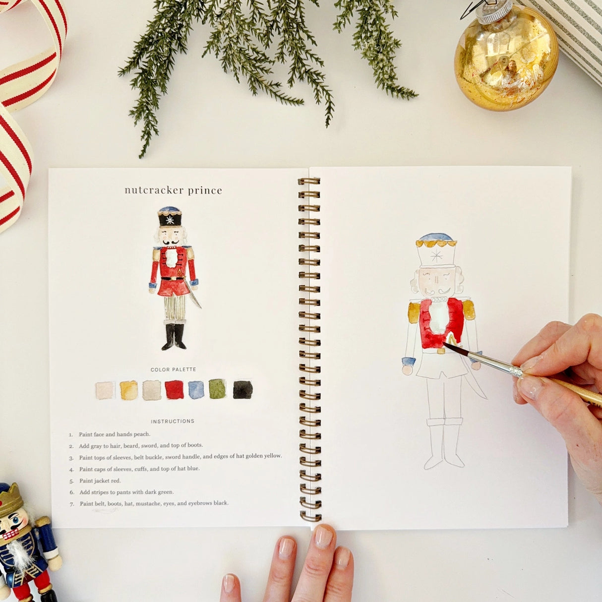 Nutcracker Watercolor Workbook - emily lex studio