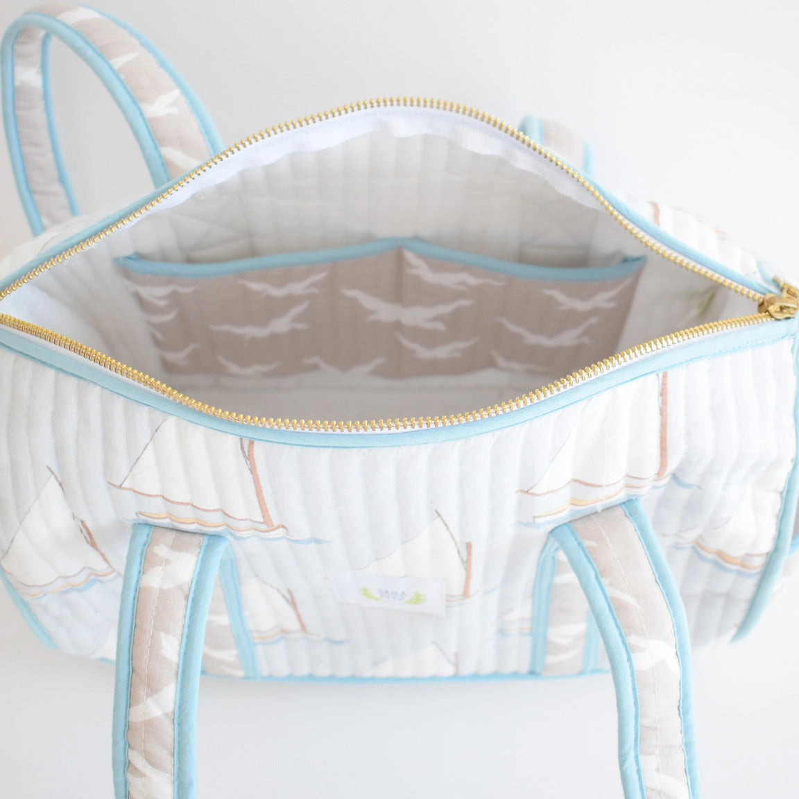 Sailboat Cotton Purse - Sara Fitz