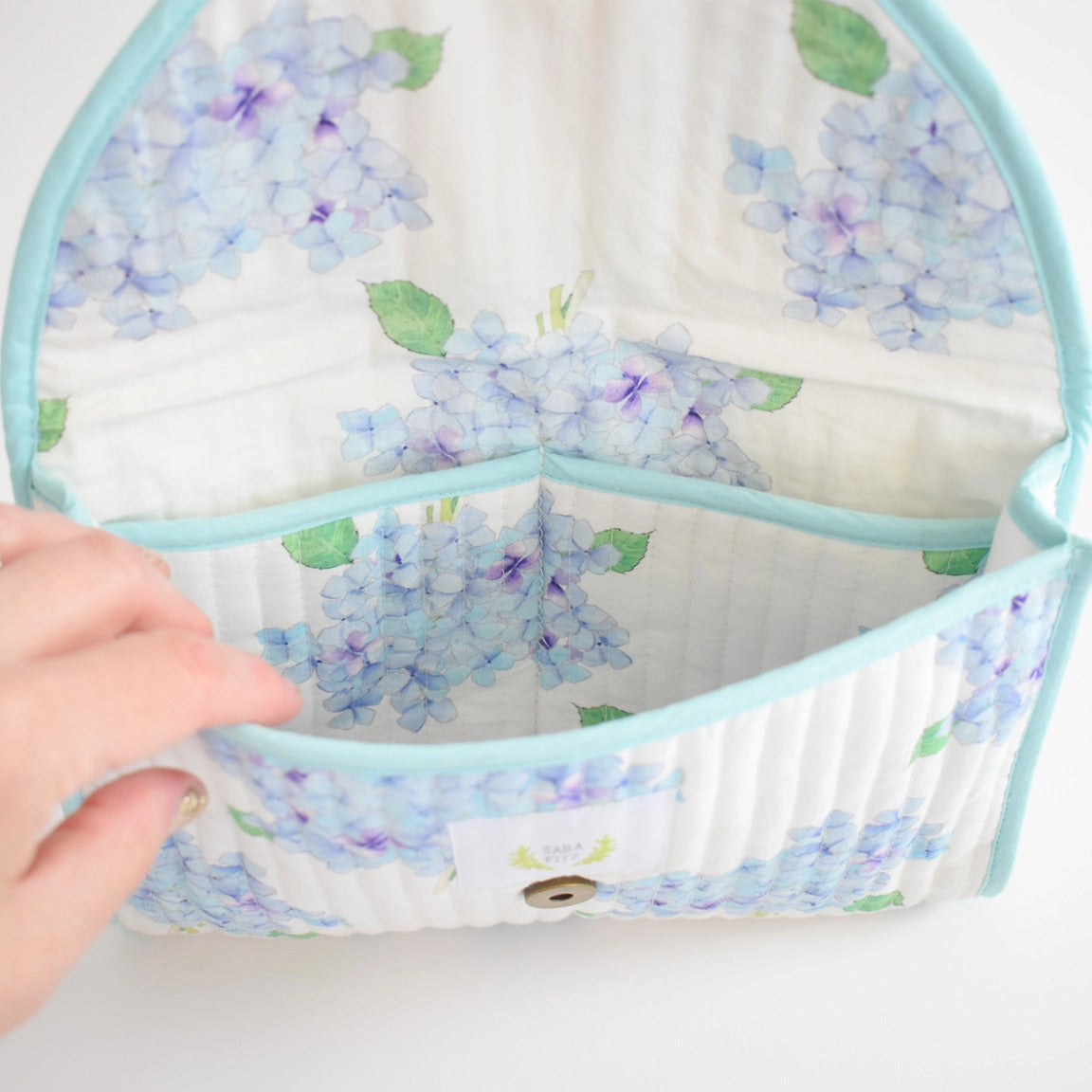 Blue Hydrangea Clutch - Sara Fitz