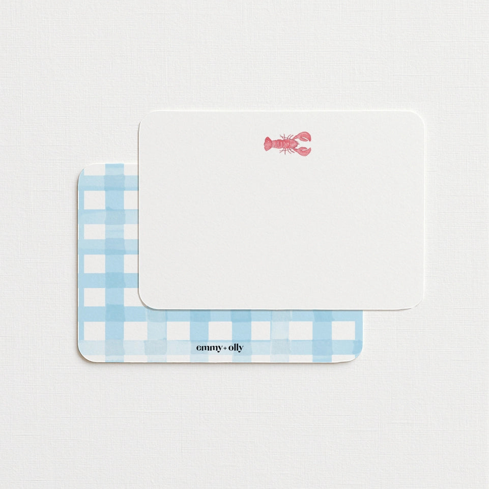 Maine Lobster Flat Notecard Box (Set of 10) - Emmy + Olly