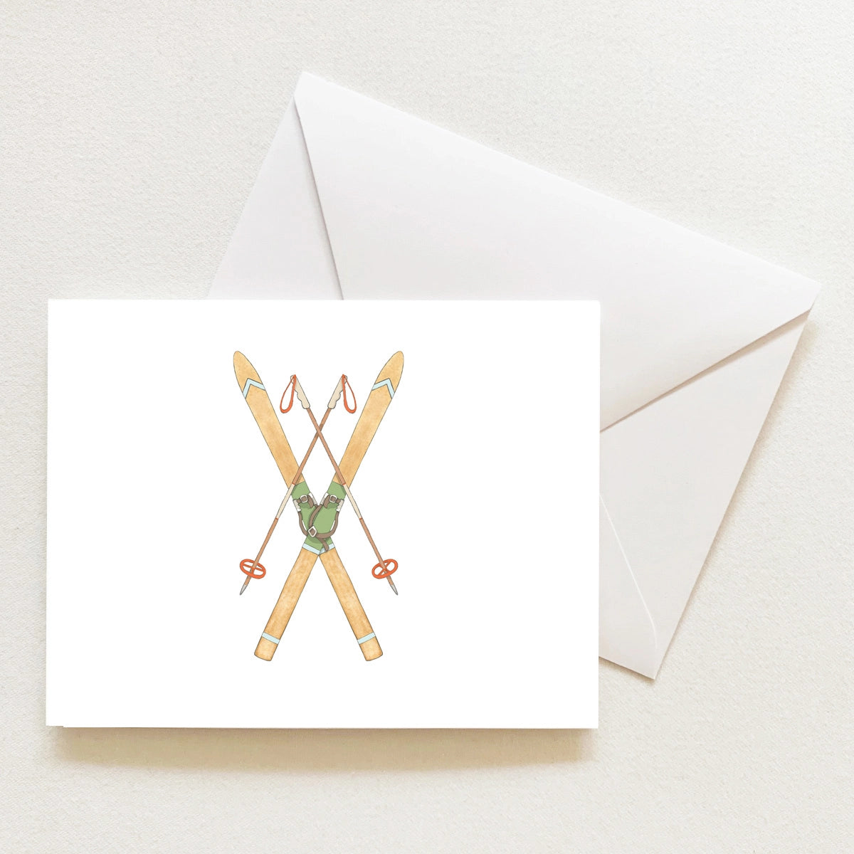 Vintage Skis Note Cards Boxed Set - Sara Fitz