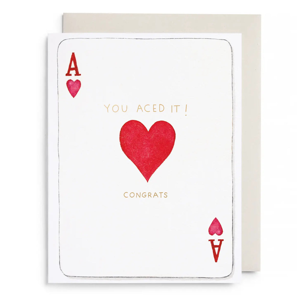 Aced It Congrats Card Greeting Card - E. Frances Paper