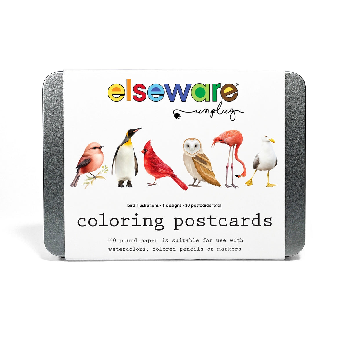 Bird Coloring Postcards Stationary (Pack of 30) - eco-kids