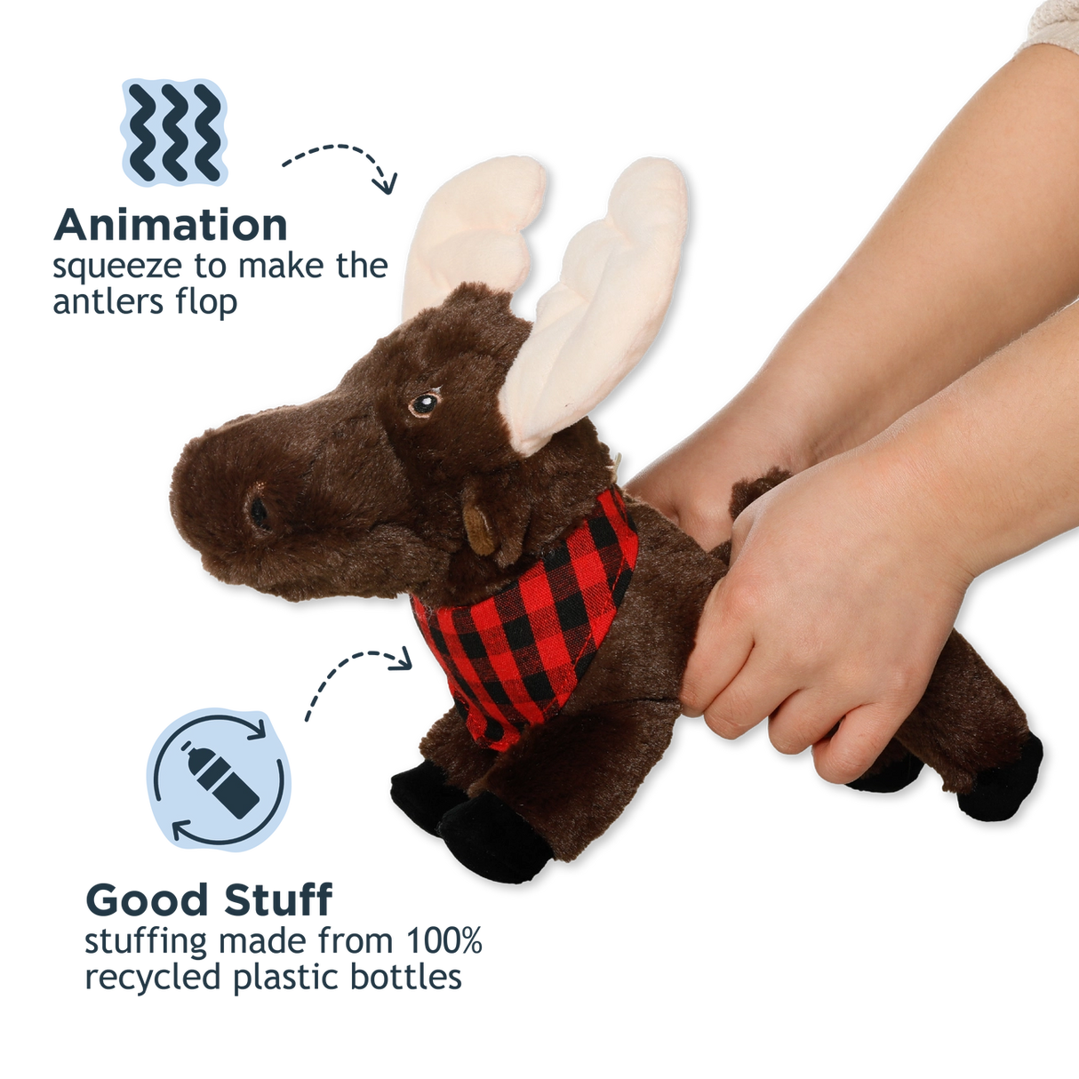 Animated Moose Dog Toy - Tall Tails