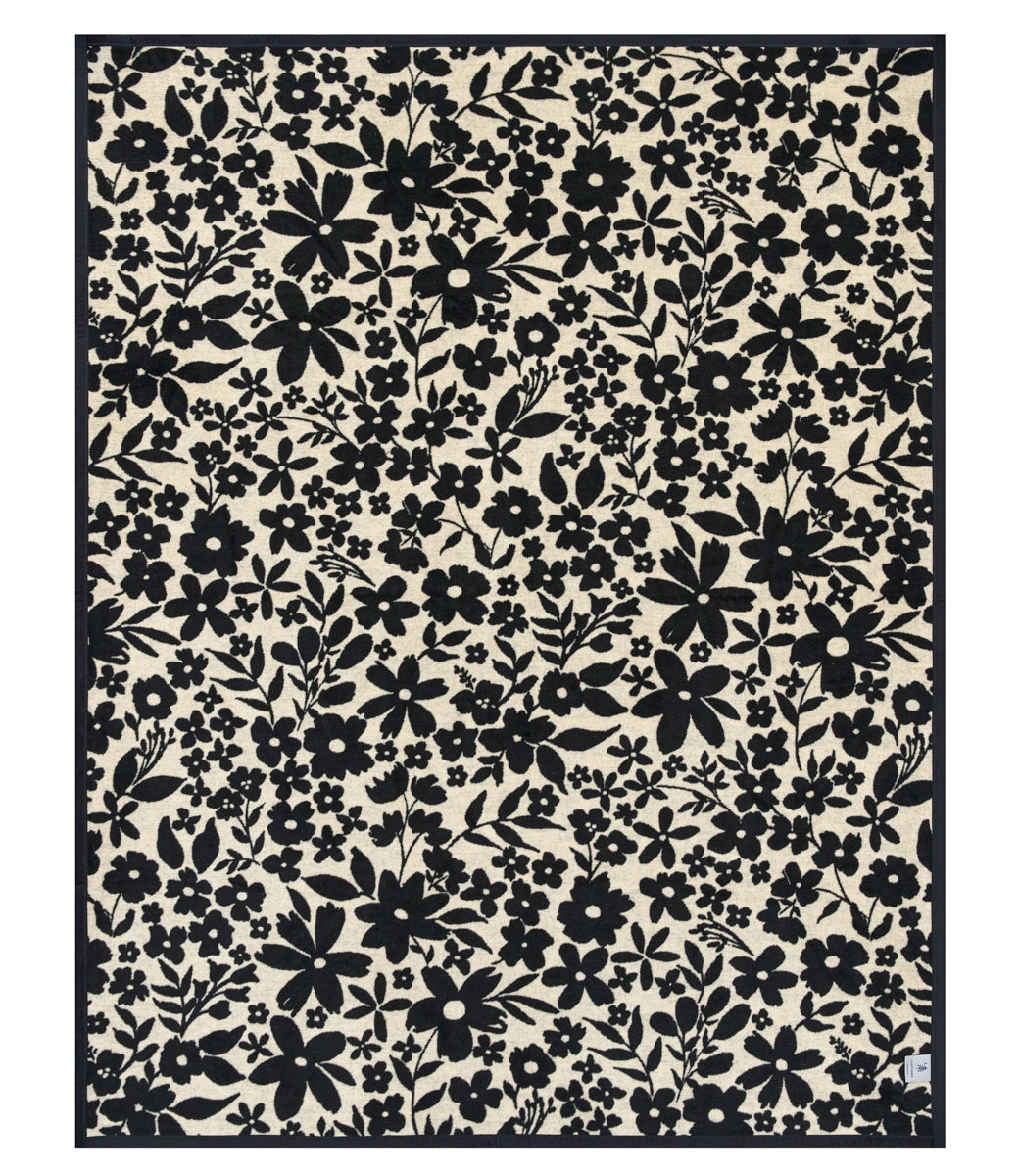 Midnight Floral Blanket - ChappyWrap